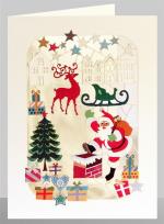 Opakowanie Karnet XP52 wycinany + koperta Święta Mikołaj