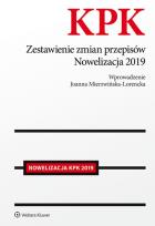 Okładka książki Kodeks postępowania karnego Zestawienie zmian przepisów Nowelizacja 2019