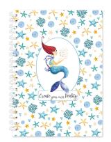 Opakowanie Kołonotatnik ozdobny Syrenka B5/80 kr z zakładką