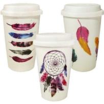 Opakowanie Kubek porcelanowy z silikonową przykrywką