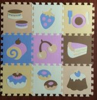 Opakowanie Mata puzzle piankowe na podłogę Jedzenie