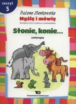 Okładka książki Myślę i mówię z.5 Słonie, konie. Zwierzęta WE