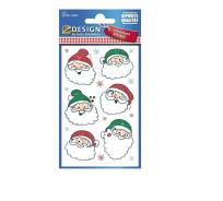 Opakowanie Naklejki świąteczne - Mikołaj