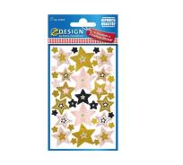 Opakowanie Naklejki świąteczne - Różowe gwiazdy