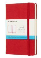 Opakowanie Notes Moleskiny XL kropki  w twardej oprawie czerwony 192 strony