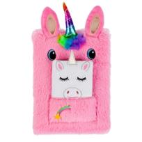 Opakowanie NOTES PLUSZOWY A5 JEDNOROŻEC2