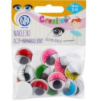 Opakowanie Oczy samoprzylepne z rzęsami 20 mm Primabalerina