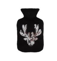 Opakowanie Ogrzewacz do rąk w pokrowcu z cekinowym reniferem