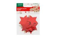 Opakowanie Ozdoba dekoracyjna drewniane gwiazdy 12szt