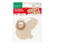 Opakowanie Ozdoba dekoracyjna drewniany bałwanek 4szt