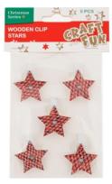 Opakowanie Ozdoba dekoracyjna klamerki gwiazdy 6szt