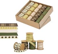 Opakowanie Ozdobna wstążka 10mmx3m Natur 20szt ARGUS