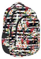 Okładka książki Plecak 3-komorowy Spine-Friendly Tropical Stripes