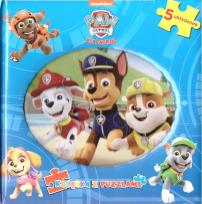 Okładka książki Psi Patrol. Książka z puzzlami - niebieska