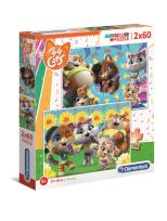 Opakowanie Puzzle 2x60 Super kolor 44 Koty