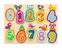 Opakowanie Puzzle drewniane cyferki zwierzaki