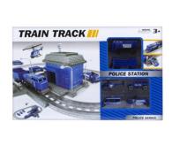 Opakowanie Stacja kolejowa policja z akcesoriami