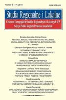 Opakowanie Studia Regionalne i Lokalne 3 (77) /2019