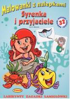 Okładka książki SYRENKA I PRZYJACIELE MALOWANKI Z NALEPKAMI