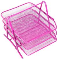 Opakowanie Szufladki 3 sztuki siatka rózowe LEVIATAN