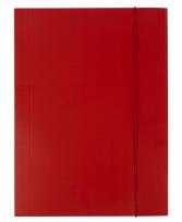 Opakowanie Teczka A4 kartonowa z gumką czerwona 300g D.RECT