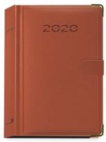 Opakowanie Terminarz 2020 B6 Lux złocony z zapinką brązowy