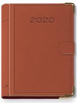 Okładka książki Terminarz 2020 B7 Lux z zapinką brązowy