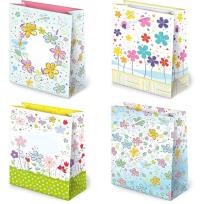 Opakowanie TOREBKI OZDOBNE XL SET 66 KWIATY RYSUNKOWE 10 SZTUK