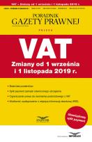 Opakowanie VAT Zmiany od 1 wrzesnia i 1 listopada 2019