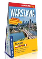 Okładka książki Warszawa kieszonkowy laminowany plan miasta 1:26 000