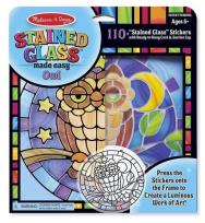 Opakowanie Witraż z naklejek Sowa