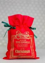 Opakowanie Worek Świąteczny czerwony 22x31cm (5szt) PAKADO