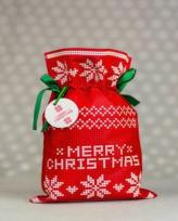 Opakowanie Worek Świąteczny klasyczny czerwony 20x30cm (5szt)