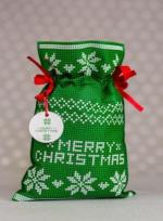 Opakowanie Worek Świąteczny klasyczny zielony 20x30cm (5szt)