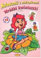 Okładka książki WRÓŻKI KWIATUSZKI MALOWANKI Z NALEPKAMI