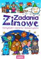 Okładka książki Zadania Zimowe. Łamigłówki, labirynty... 4-7 lat
