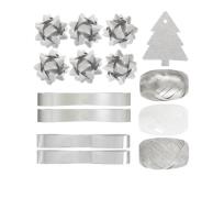 Opakowanie Zestaw do pakowania prezentów srebrny