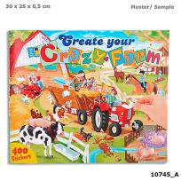 Opakowanie ZESTAW Z NAKLEJKAMI CRAZY FARM 10745A