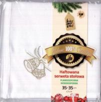 Opakowanie Haftowana serwetka stołowa 35x35 cm MIX