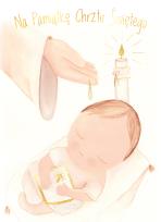 Okładka książki Karnet B6 Chrzest świeca