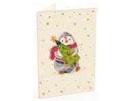 Opakowanie Karnet C6 naklejany + kop. Święta Pingwinek