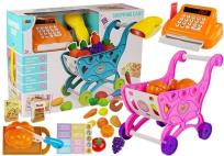 Opakowanie Market wózek sklepowy + kasa fiskalna akcesoria