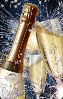 Opakowanie Mini kartka 3D Szampan