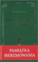 Okładka książki O naśladowniu Chrystusa- Zielona oprawa bierzm.