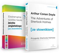 Okładka książki Pakiet The Adventures of Sherlock Holmes i Ekstremalnie szybka nauka języka angielskiego