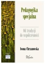 Okładka książki Pedagogika specjalna. Od tradycji do współczes.
