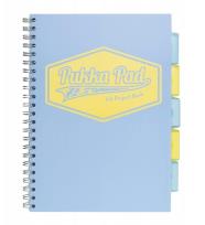 Opakowanie Project Book Pastel A4 kratka niebieski(3szt)PUKKA