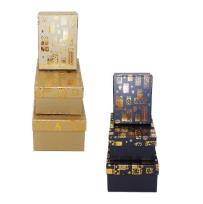 Opakowanie Pudełko kwadrat Hot Stamp Presents Brąz M