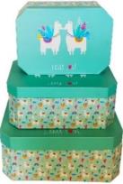 Opakowanie Pudełko Prostokąt Lama zielone L ROZETTE