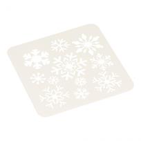 Opakowanie Szablon 52 Płatki śniegu